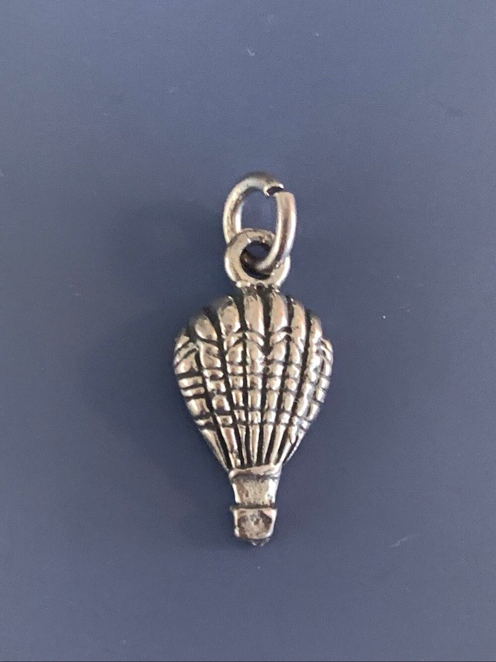 .925 Hot Air Balloon Sterling Silver Jewelry Charm #recreational